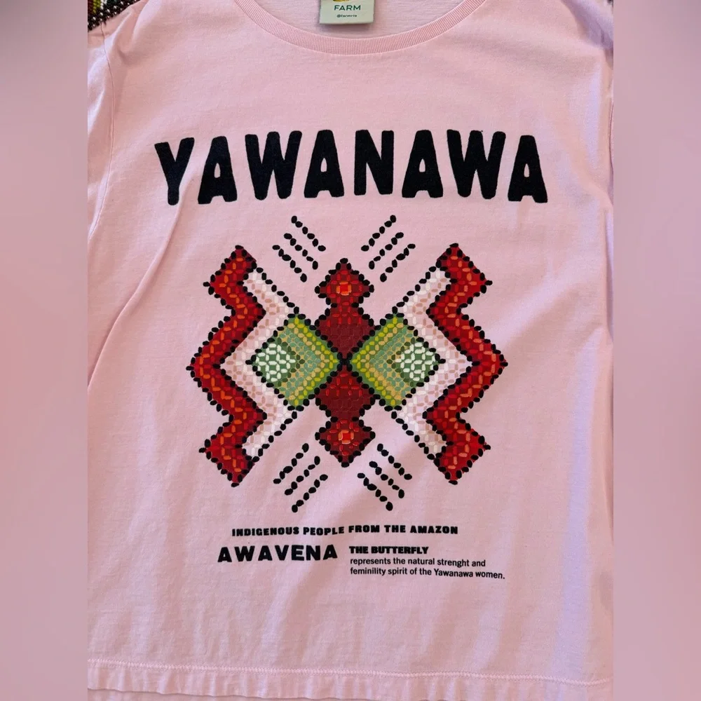 FARM Rio Pink Yawanawa Graphic Tee - Picture 3 of 8
